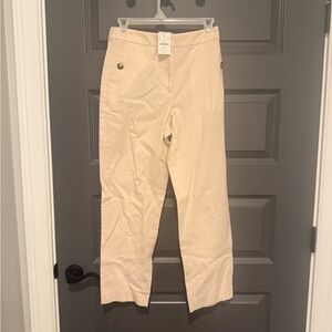 NWT J. Crew Light Tan Trousers Size 4 MSRP $89
